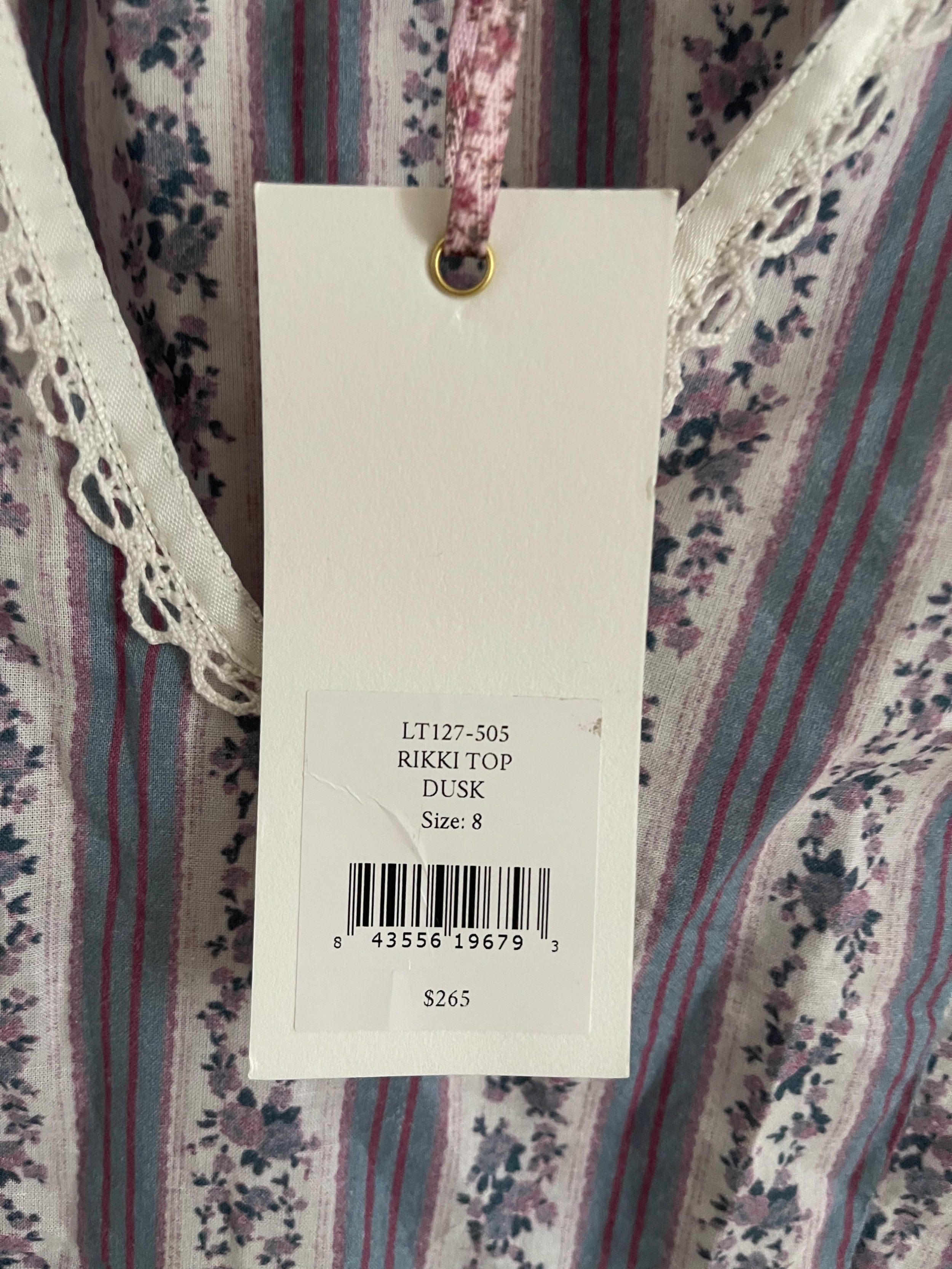 Blue floral Rikki blouse