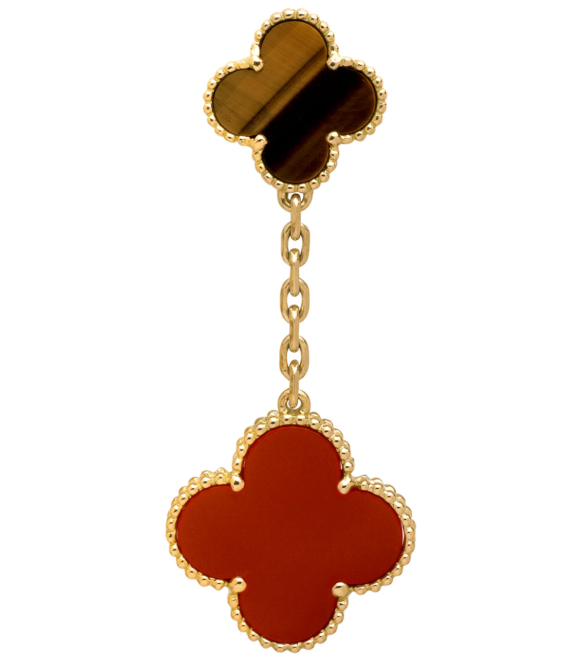 Van Cleef & Arpels Magic Alhambra Earrings 2 Motif Carnelian