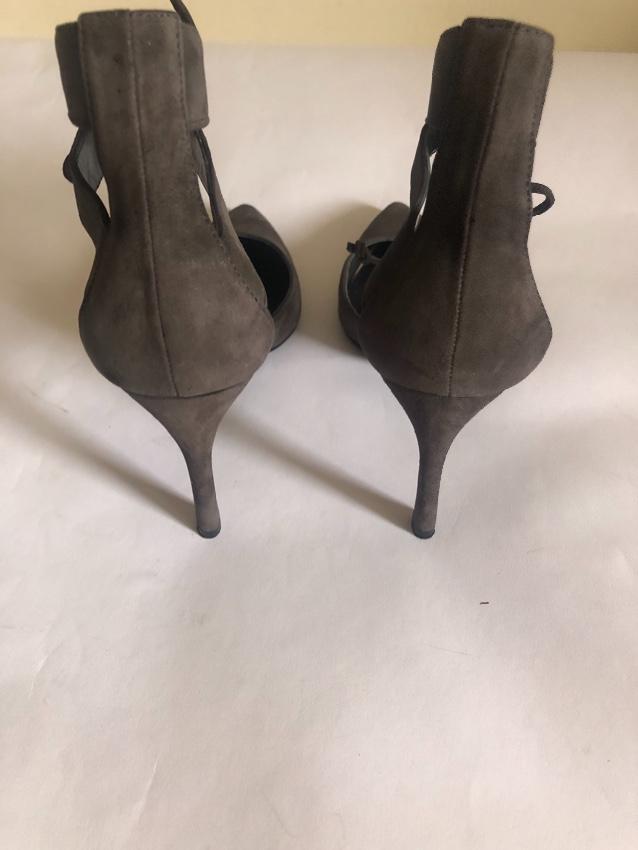 Stuart Weitzman Suede Lace-Up Sandals