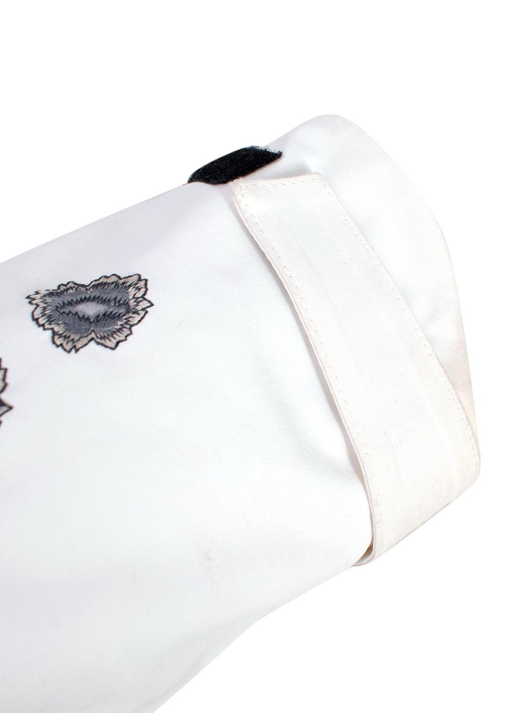 Bogner White Embroidered Ski Jacket