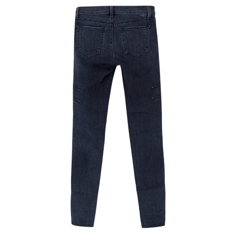 J Brand Dark Blue Zip Skinny Jeans