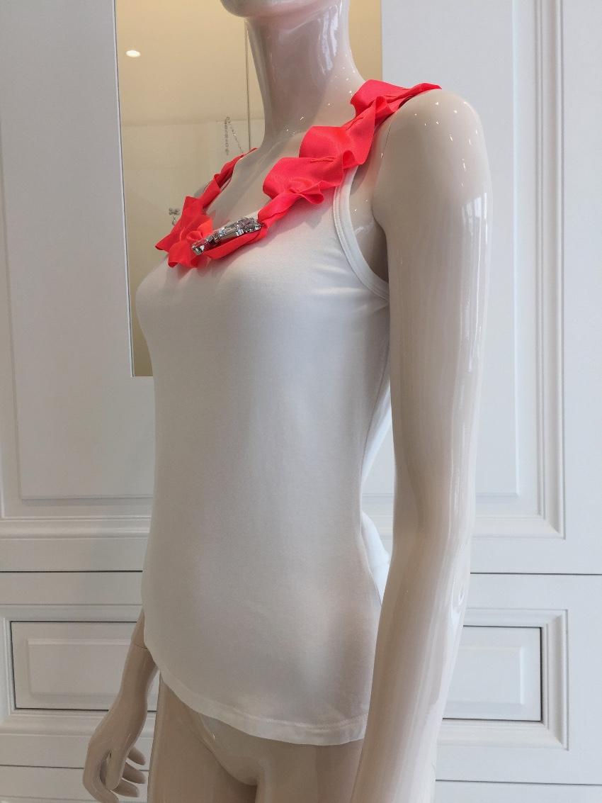 Blumarine Ribbon Vest Top