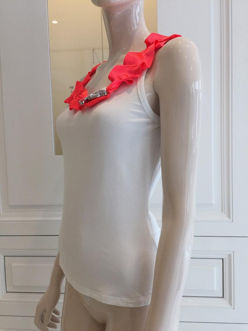 Blumarine Ribbon Vest Top