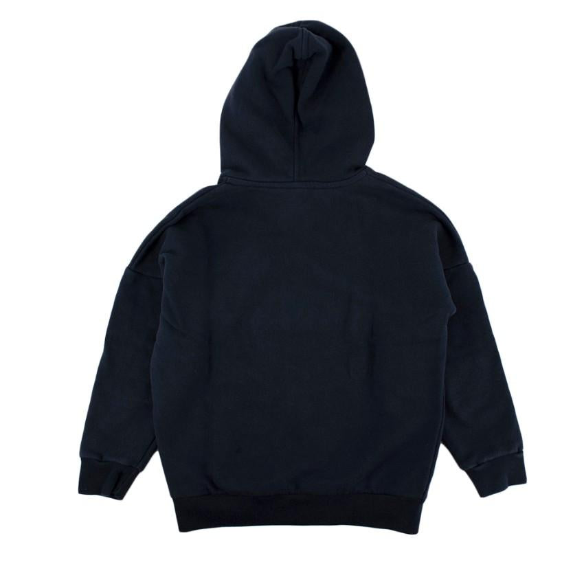 Petit Bateau Navy Boat Logo Hooded Sweatshirt