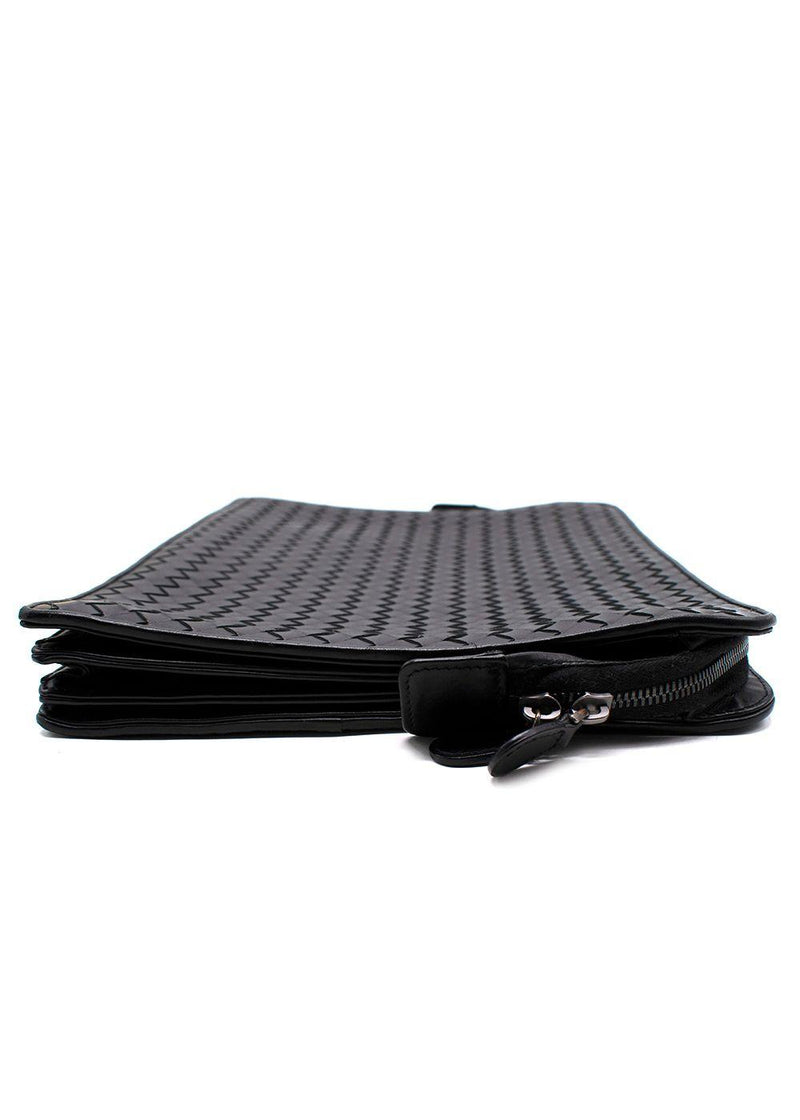 Bottega Veneta Black Large Pochette/document holder