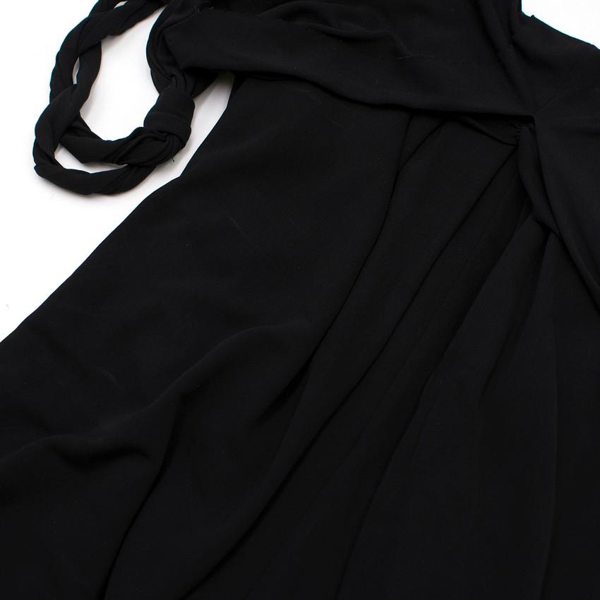 D Exterior Black Ruched Dress