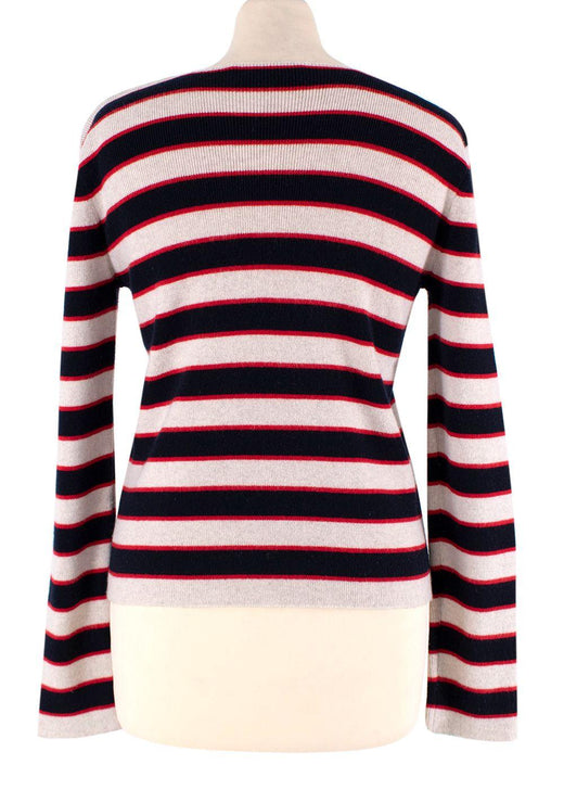 Valentino ricolour striped cashmere sweater
