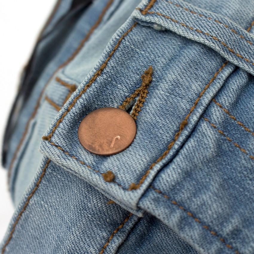 J Brand Blue Skinny Distressed Jeans