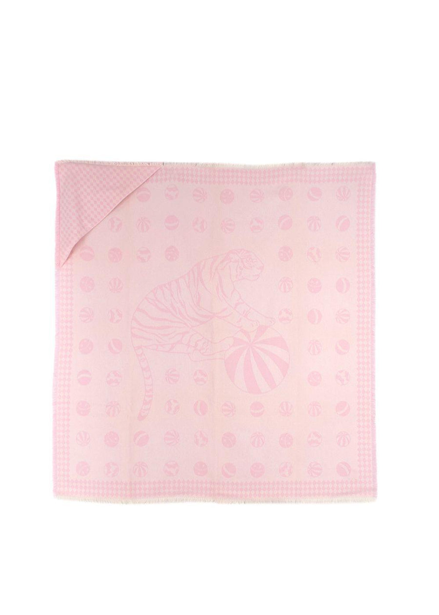 Hermes Pink "Circus Burnou" Cashmere Baby Blanket