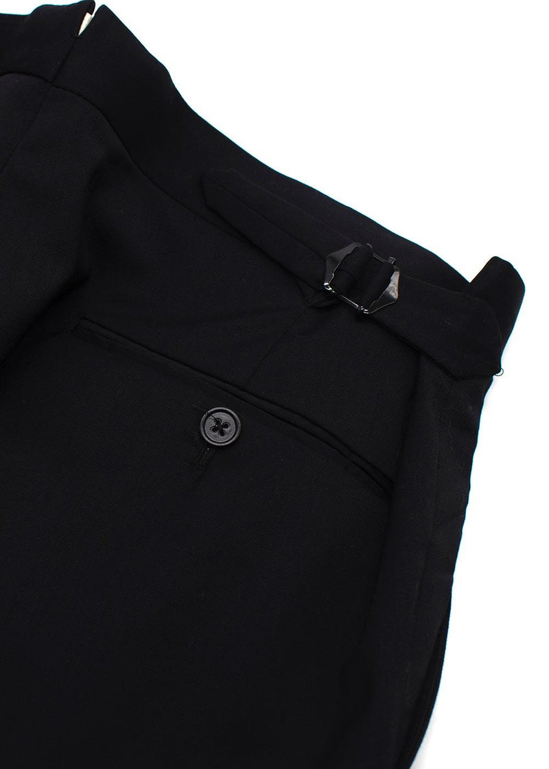 Ralph Lauren Black Tailored Wool Suit Trousers