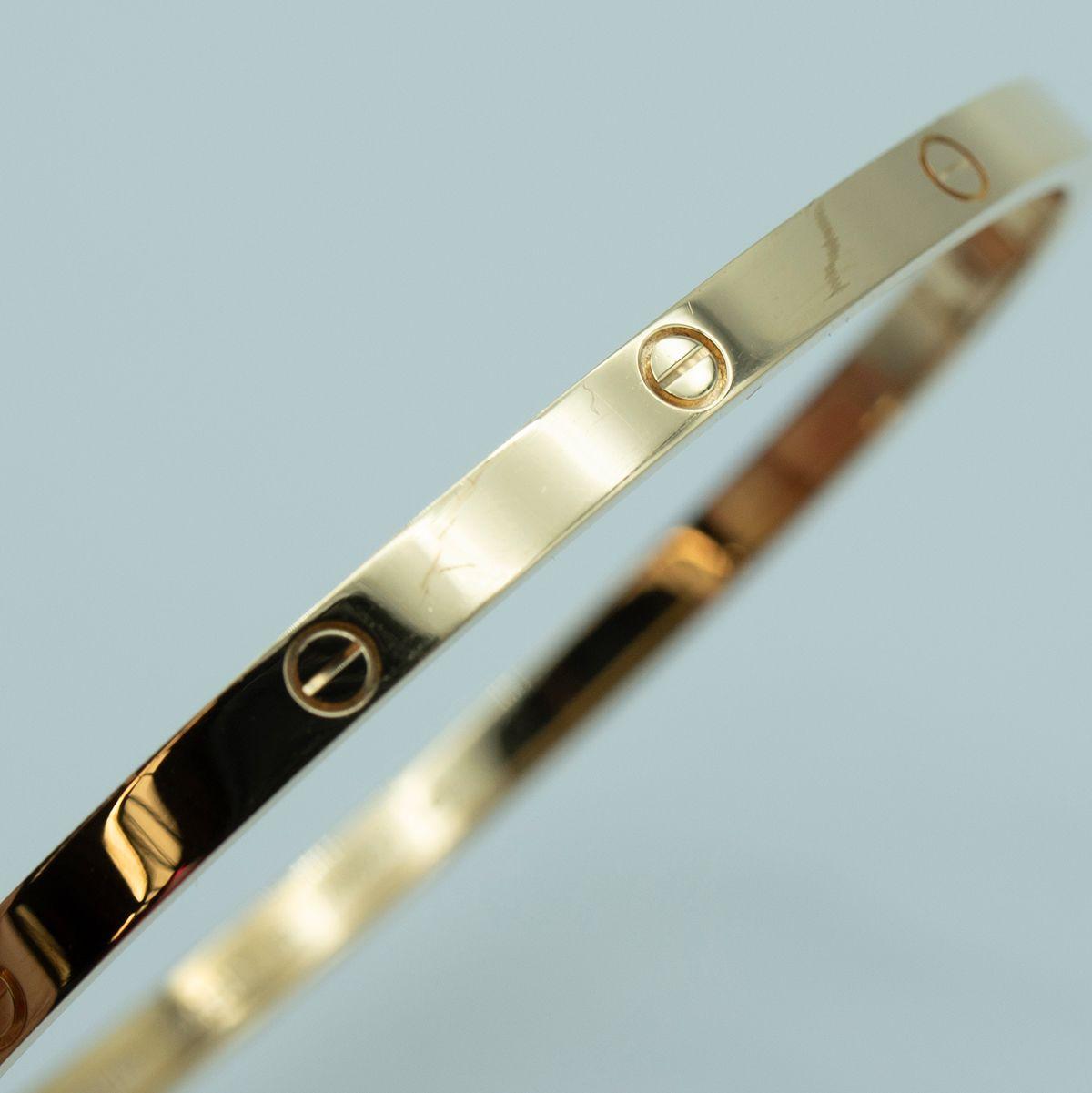 Cartier LOVE bracelet, Small Model 18 With Box
