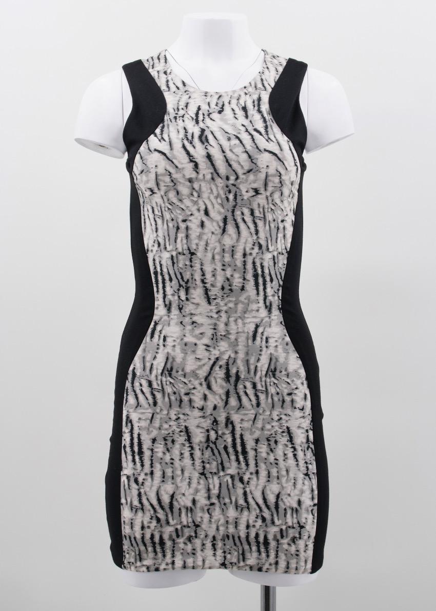 Parker Black Pattern Bodycon Dress