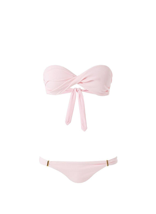 Pale Pink Twist Front Bikini
