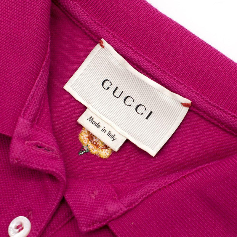 Pink Cotton Long Sleeved Polo