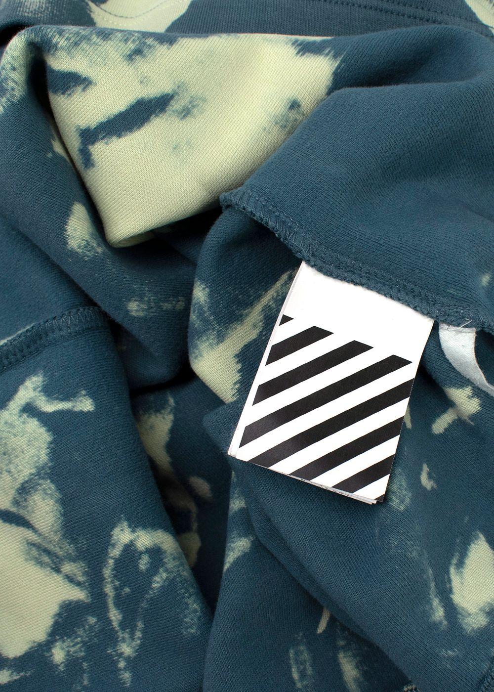 Off-White Tie-Dye Cotton Mockneck Tee