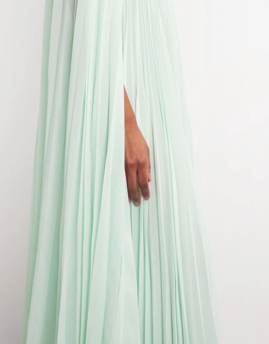 Huishan Zhang  Pleated Gown