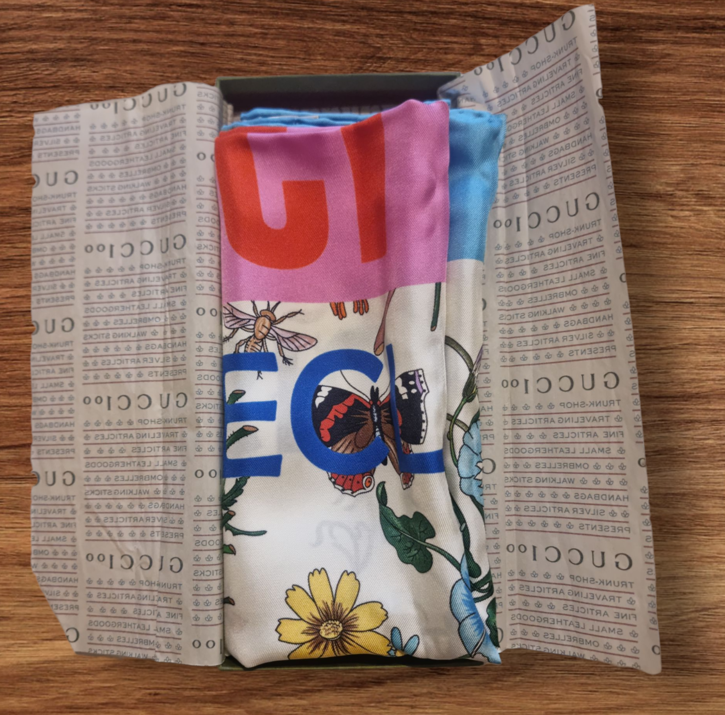 Gucci x Sony Music Collab Silk Scarf