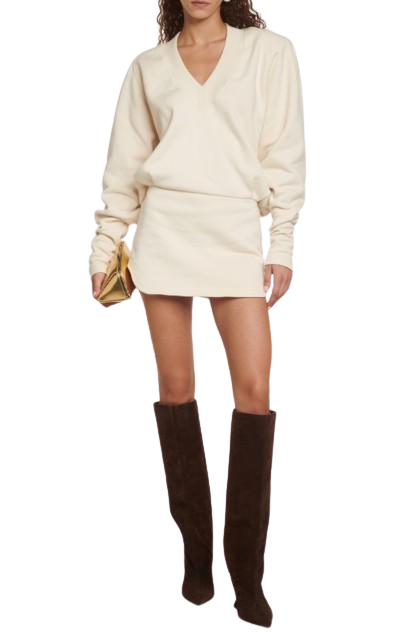 Gael cotton jersey sweatshirt dress