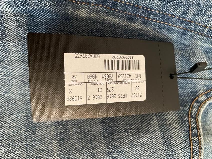 Saint Laurent Slim Fit Distressed D13 Jeans