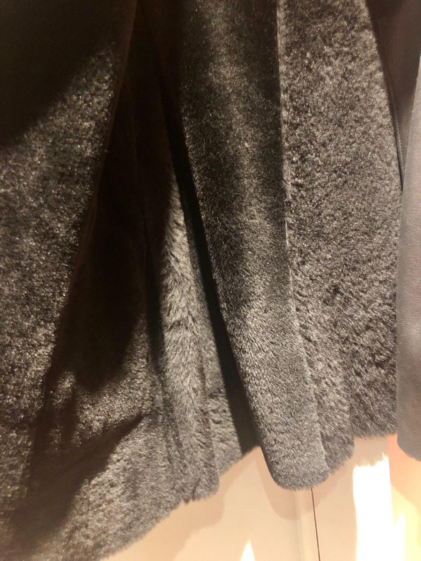Bespoke shearling black jacket