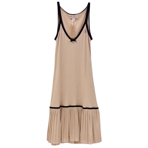 Blumarine Pleated Soft Peach Dress