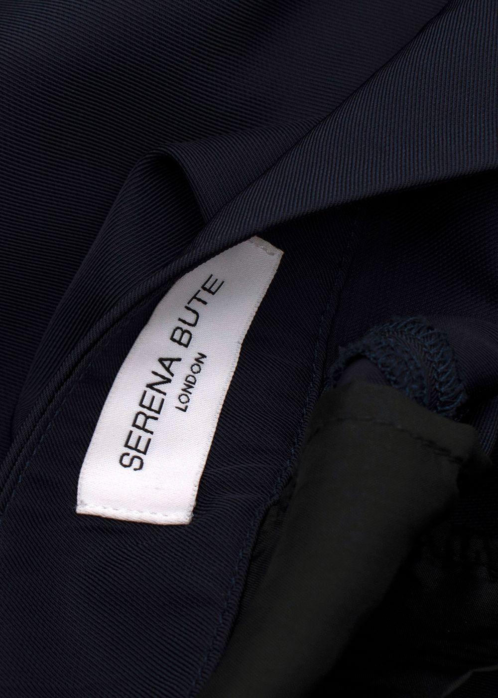 Serena Bute Navy Trousers with Contrast Stitching