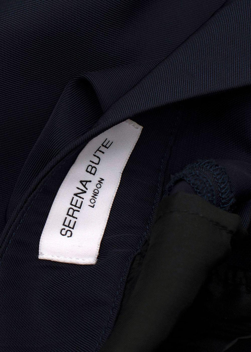 Serena Bute Navy Trousers with Contrast Stitching