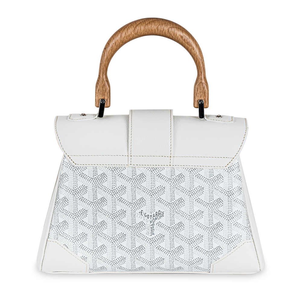 Goyard White Mini Saigon Souple Bag