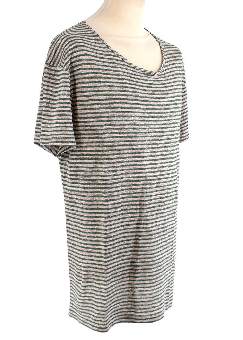 Striped Linen Slub T-Shirt