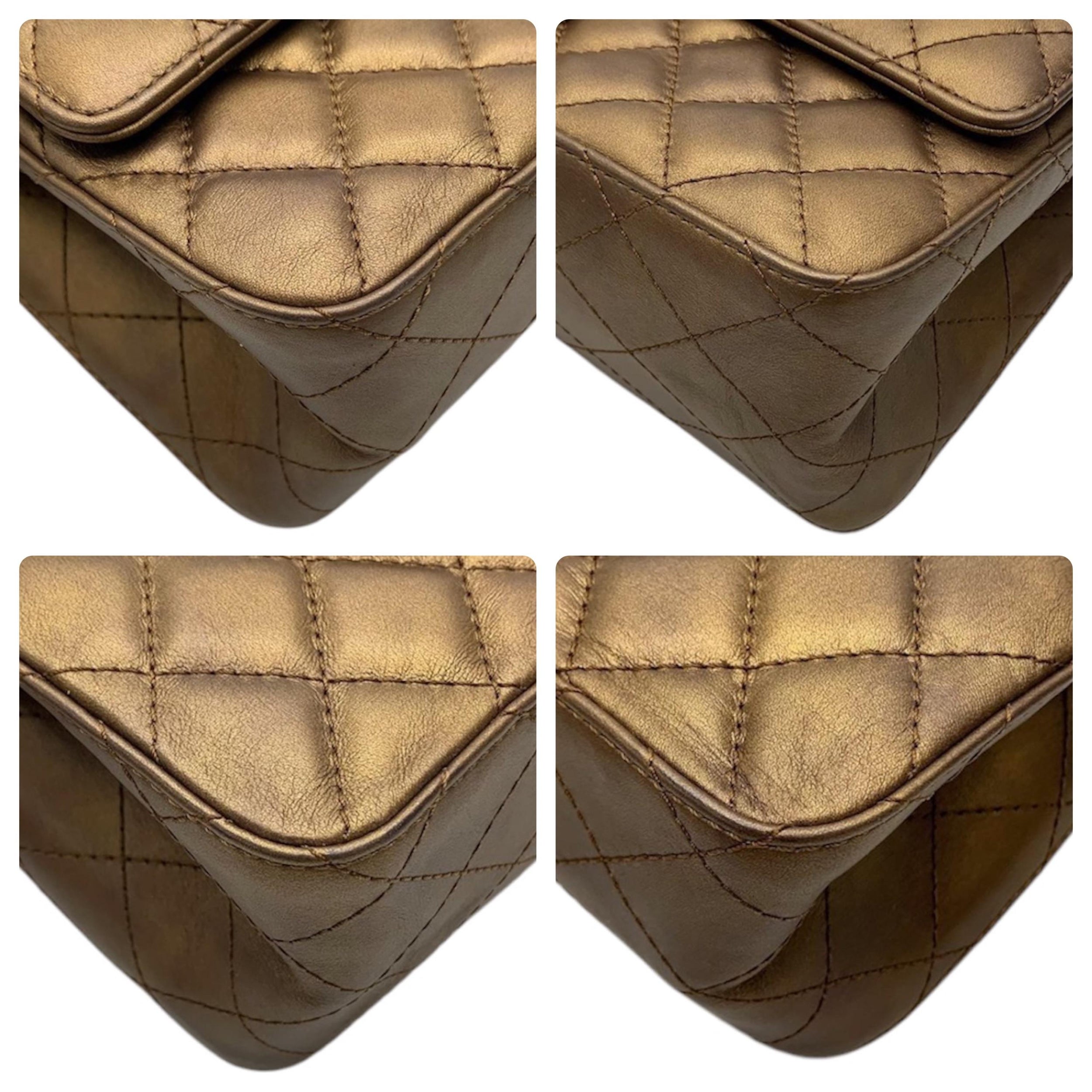 Chanel 2.55 Metallic Gold Reissue Double Flap Bag