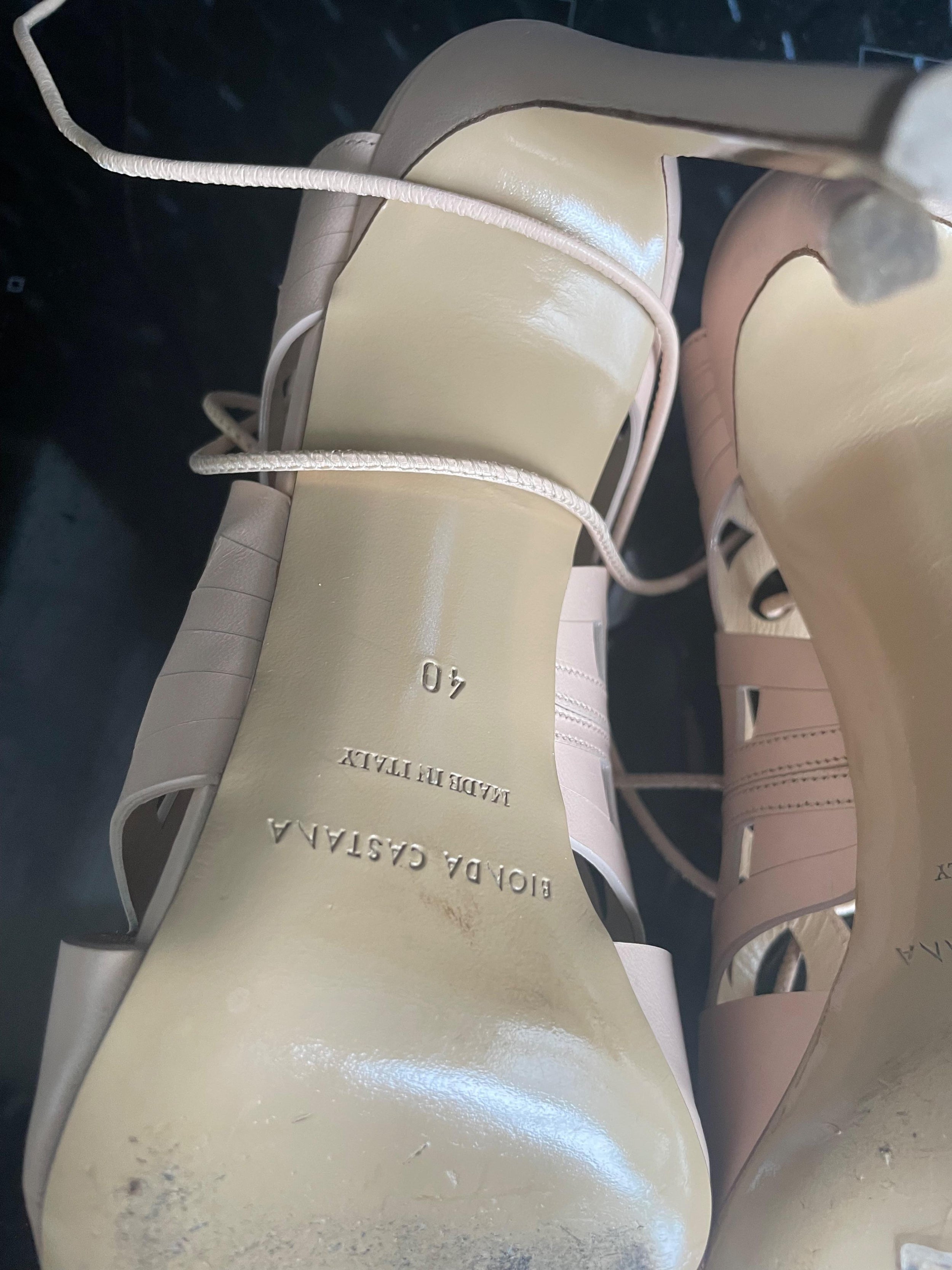 Laser Cut Leather Sandals