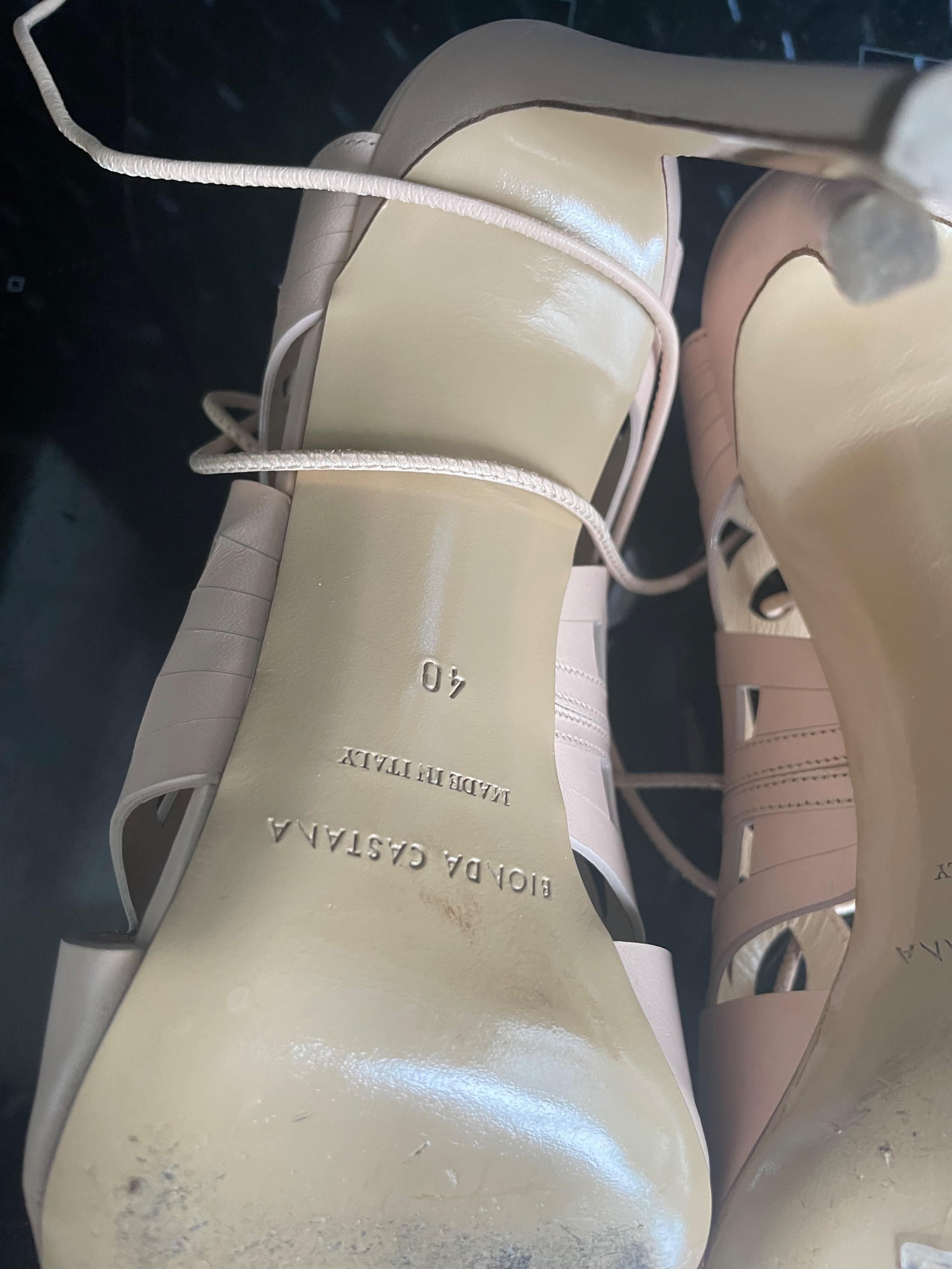 Laser Cut Leather Sandals