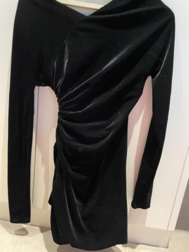 Alexandre Vauthier Off-the-shoulder ruched velvet mini dress