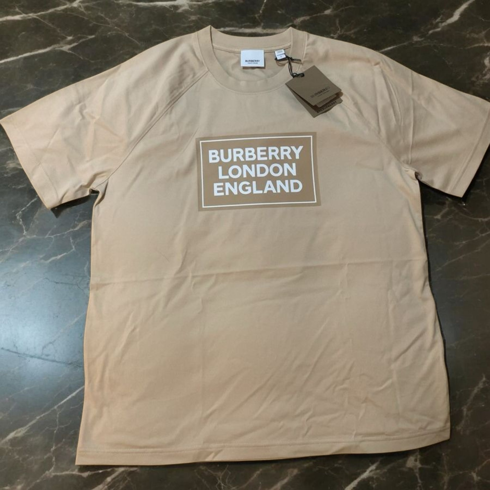 Burberry Beige Cotton T-Shirt