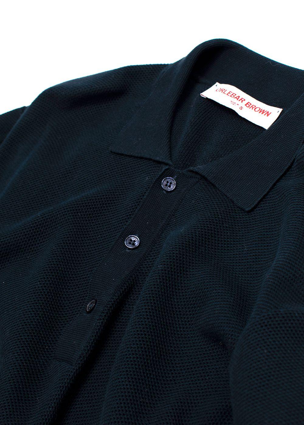 Orlebar Brown Black Short Sleeve Polo