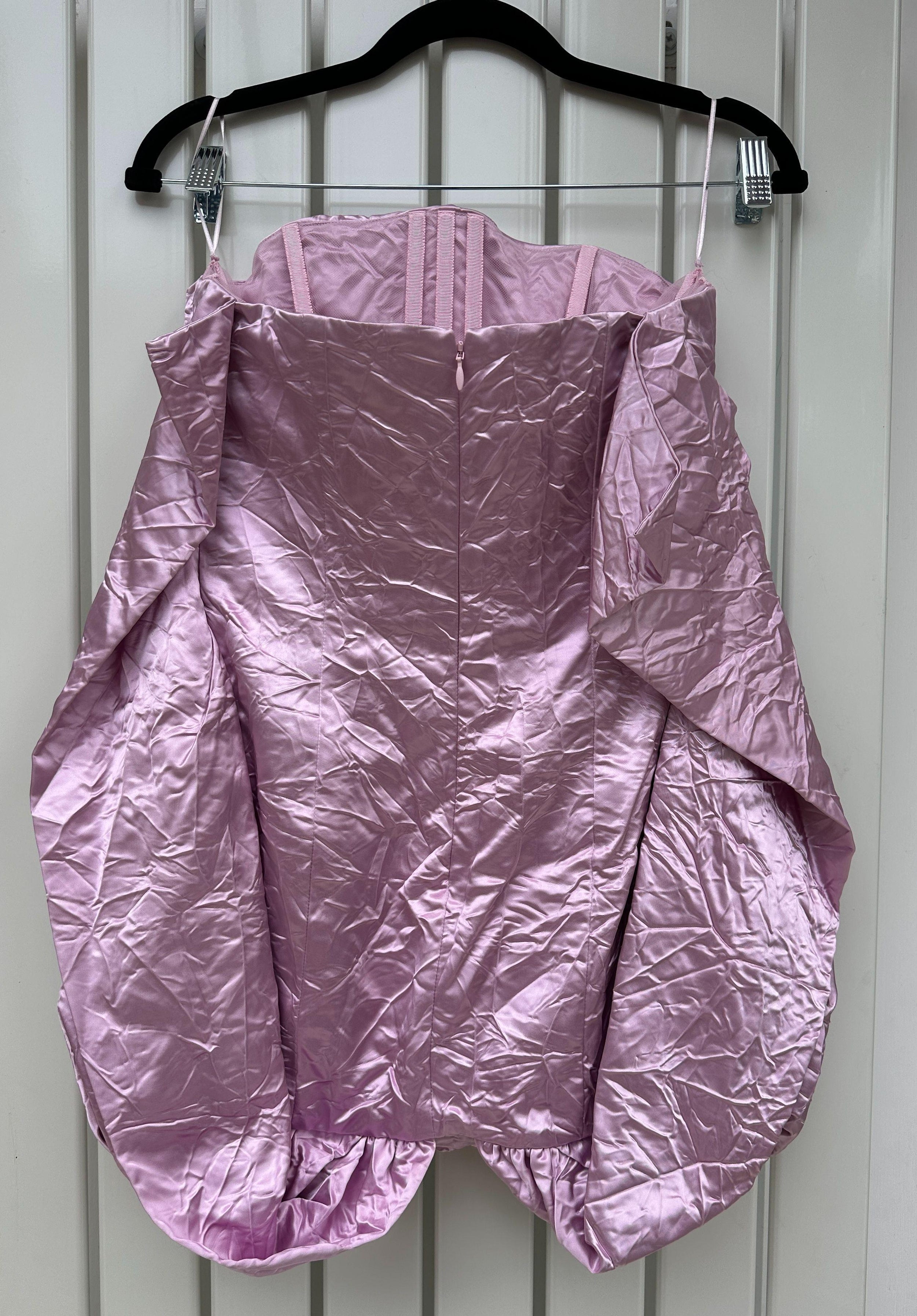 Pink Strapless Mini Dress