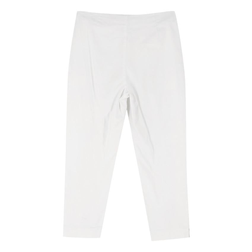 Escada Sport White Cropped Trousers