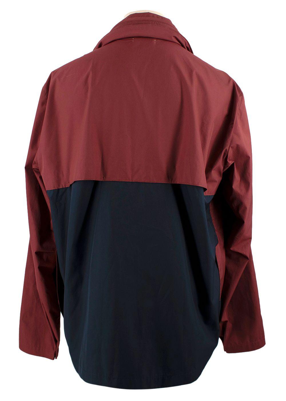 Marni Burgundy Zip Up Windbreaker Jacket