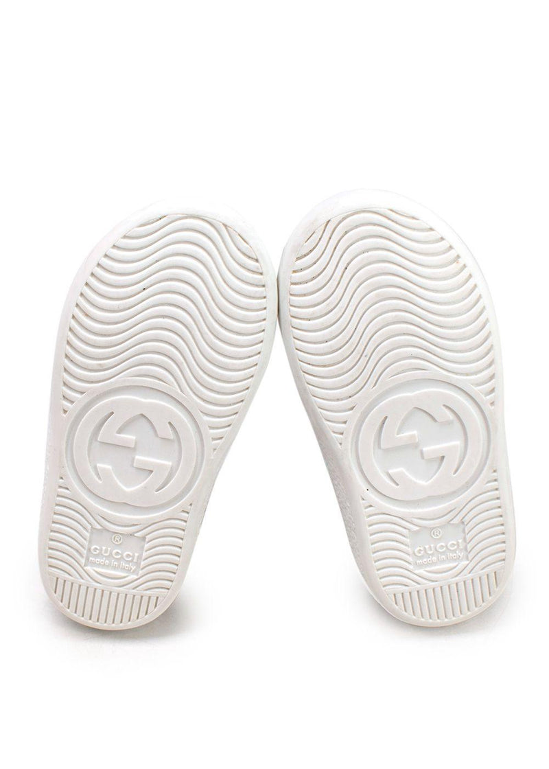 Gucci White Infants New Ace Lace Up Trainers