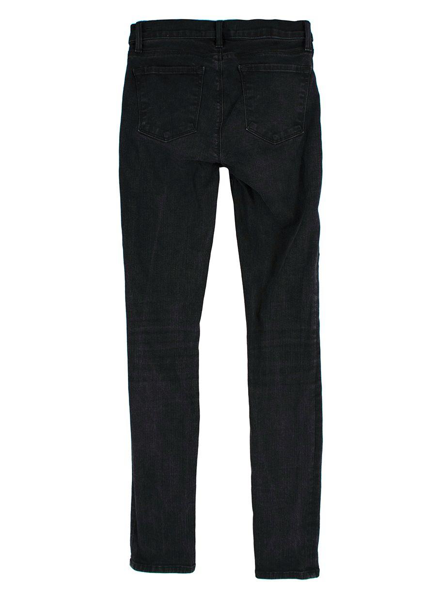Black Washed Skinny Leg Jeans