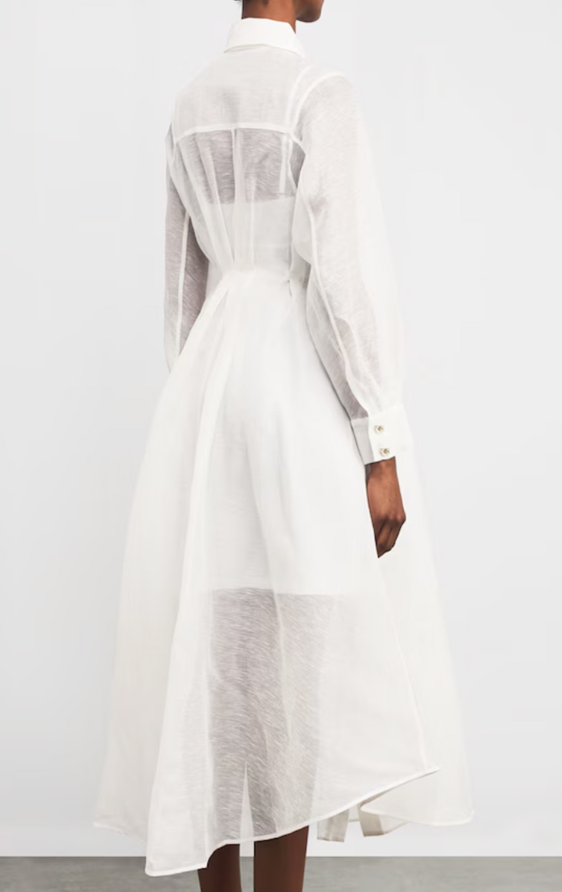Zimmermann Linen-Silk Shirt Dress