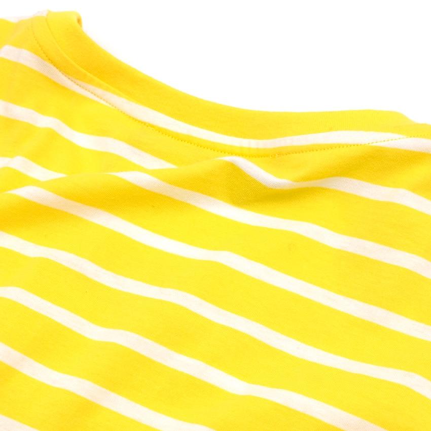 Karl Lagerfeld Yellow Cotton Striped Tshirt