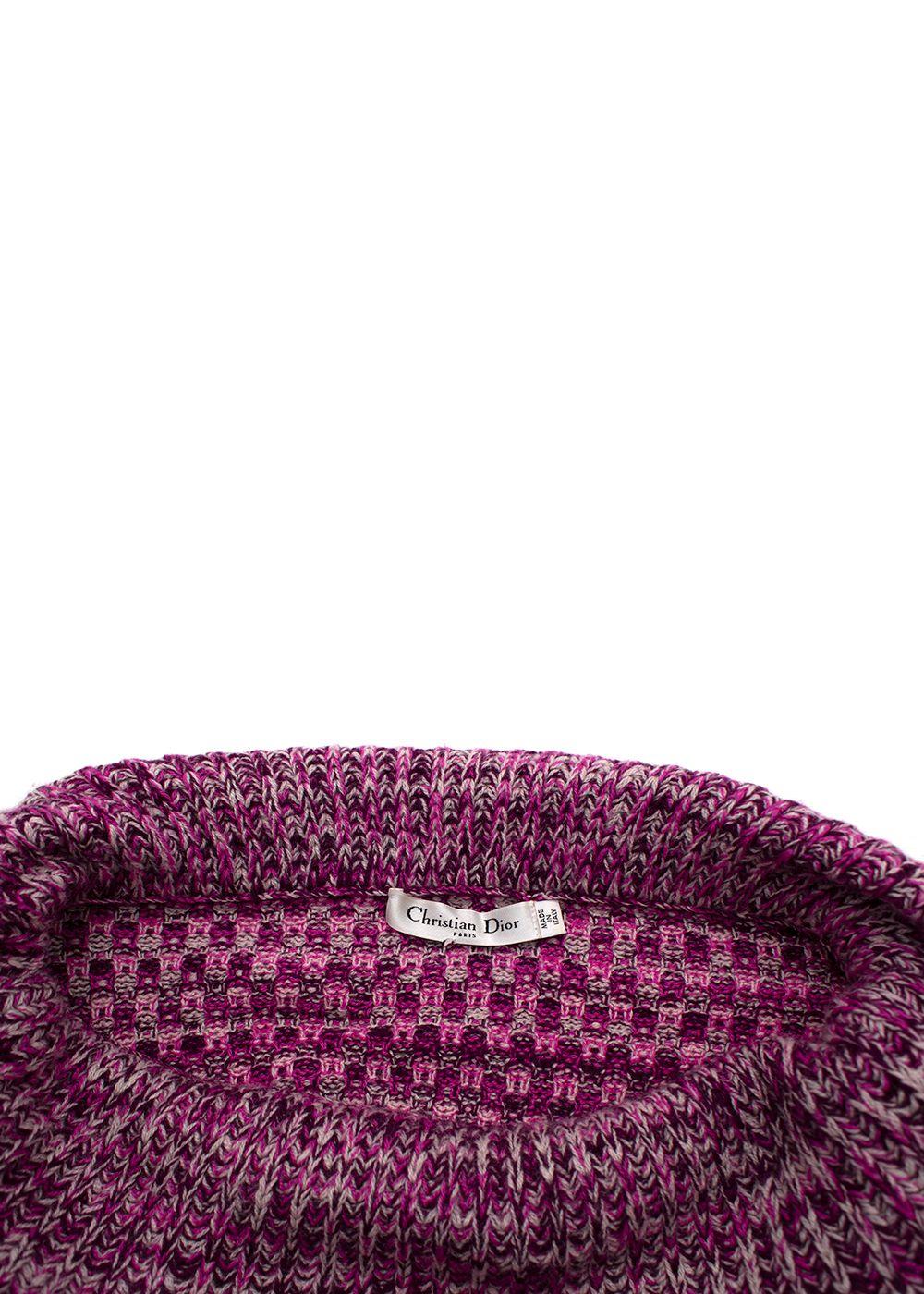 Dior Pink Bardot Cashmere Jumper