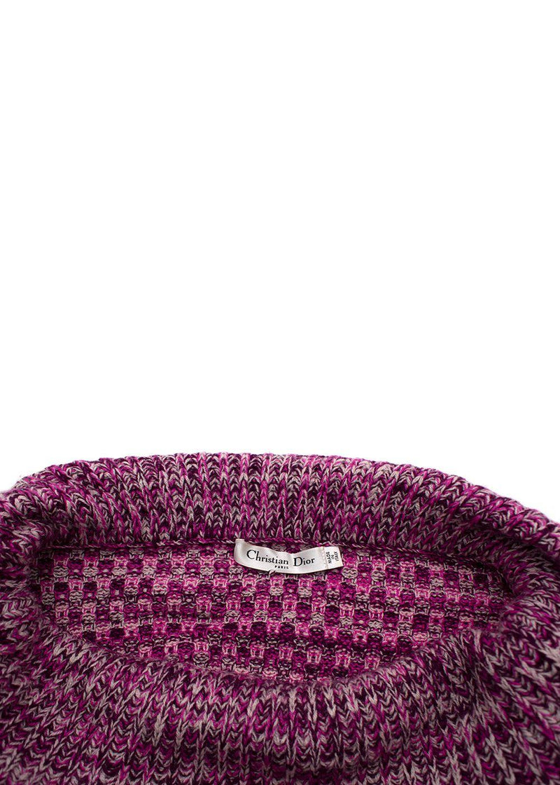 Dior Pink Bardot Cashmere Jumper
