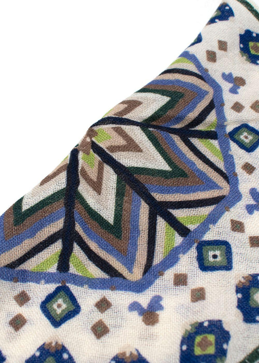 Geometric Wool Handkerchief