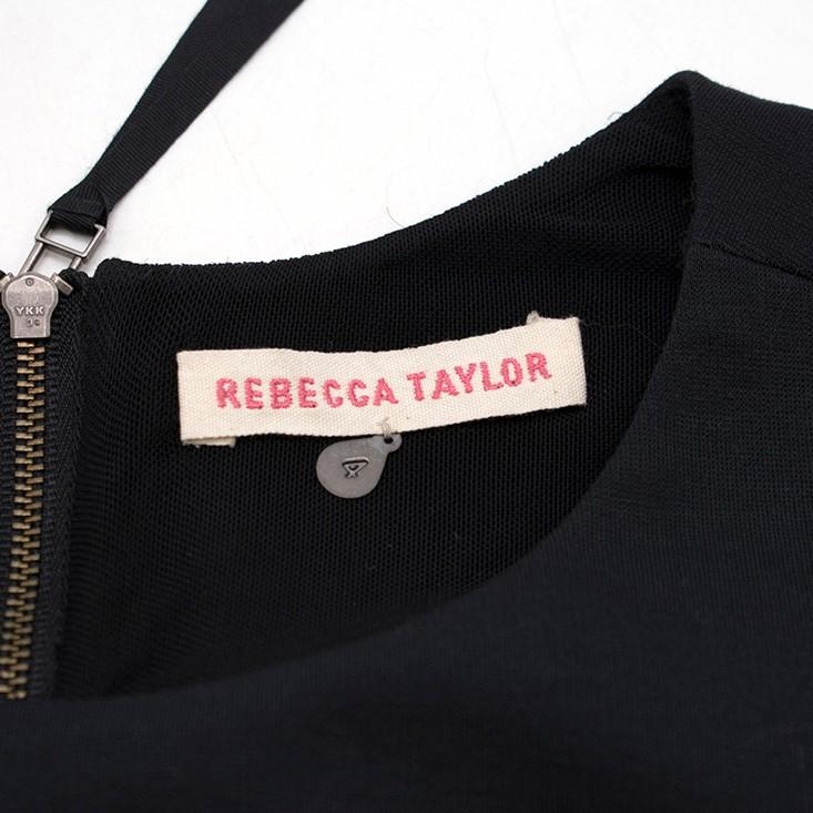 Rebecca Taylor Leather Bustier Dress