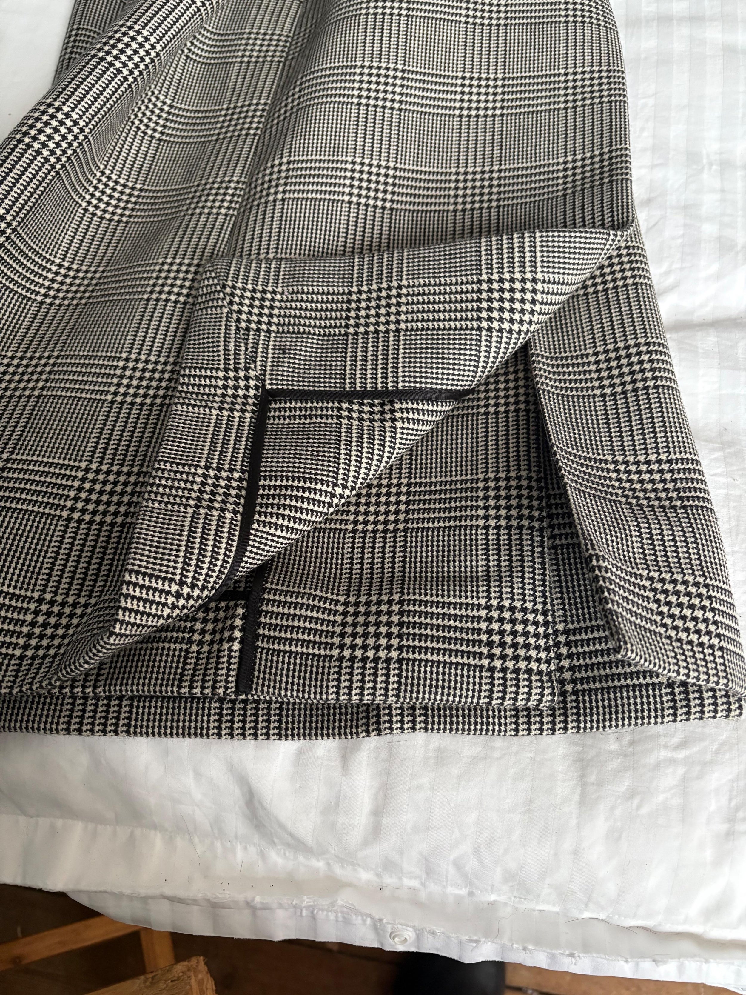 Ralph Lauren Collection Syeda houndstooth wool coat.