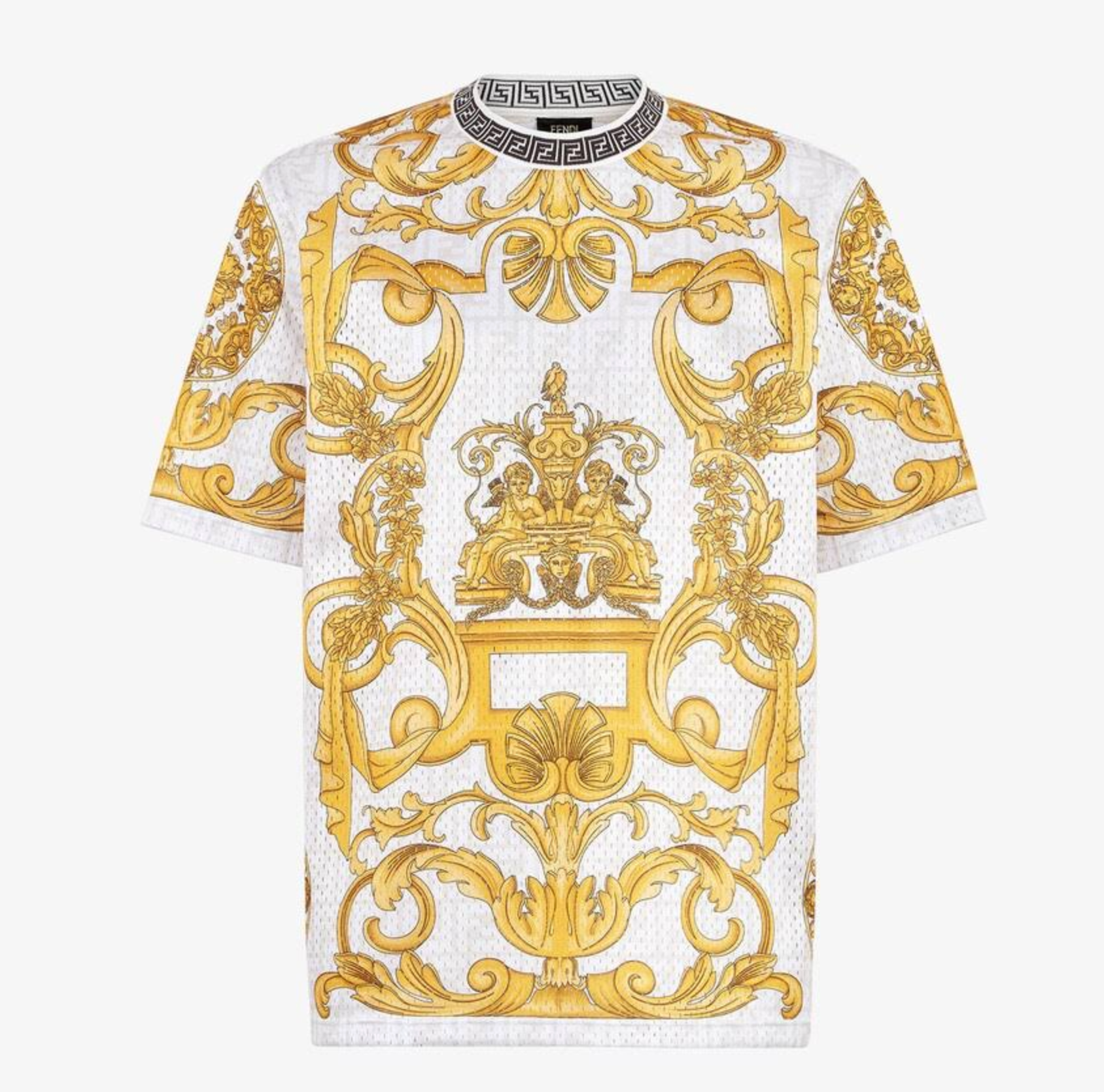 x Versace Fendace Printed Mesh T-Shirt