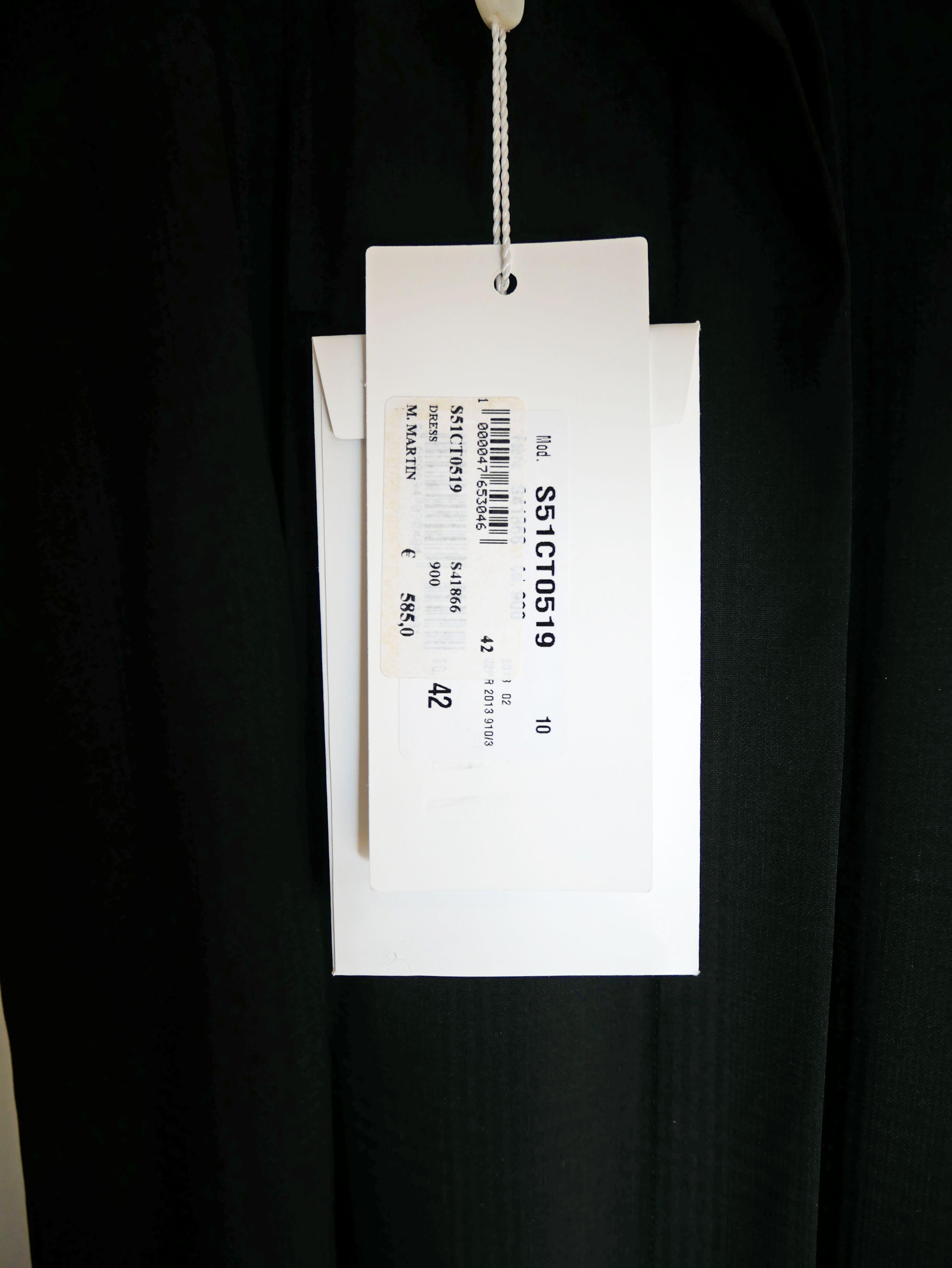 Black Wool Mid-Length Shirt Dress