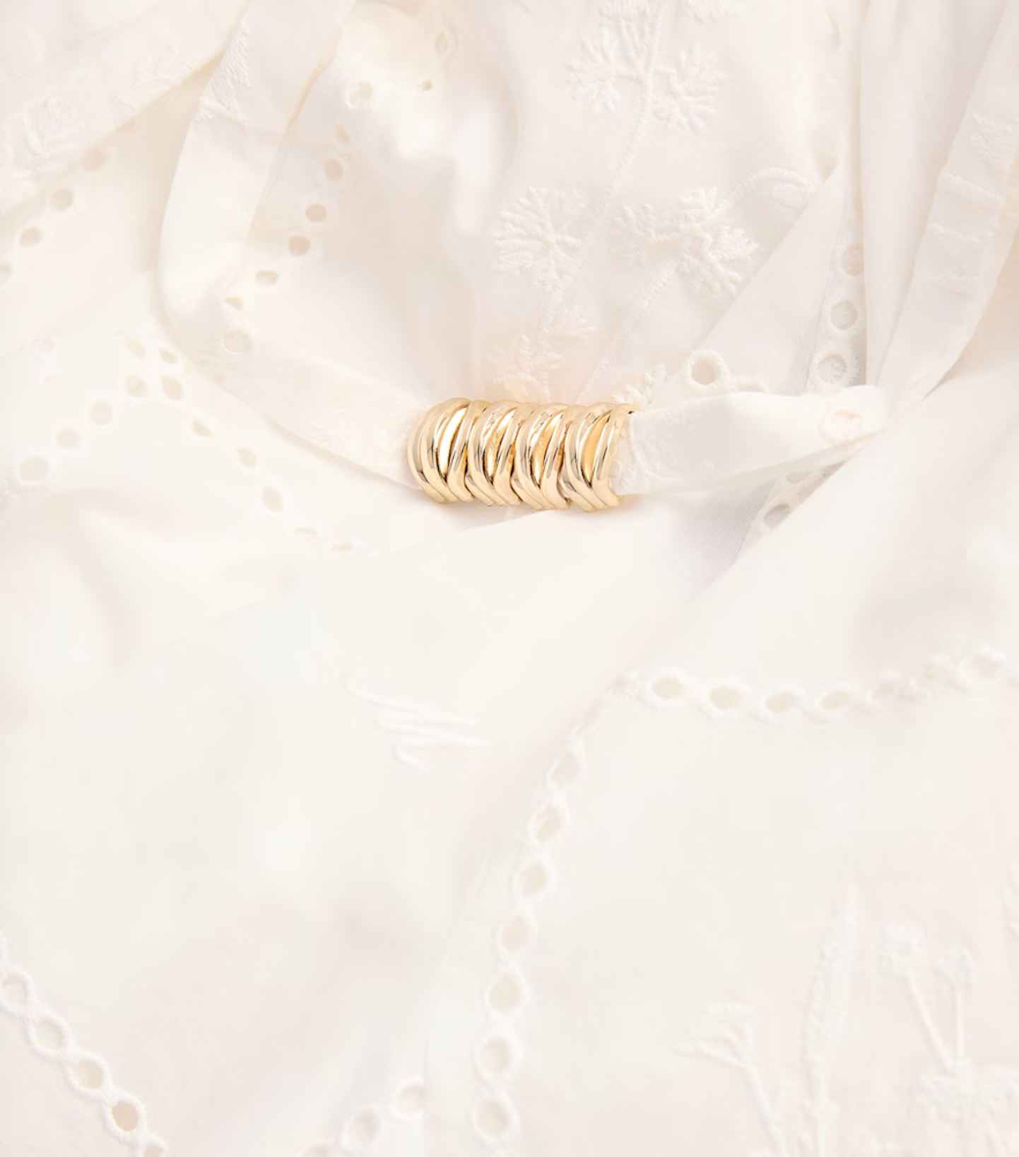 Maje Cotton Embroidered Mini Dress